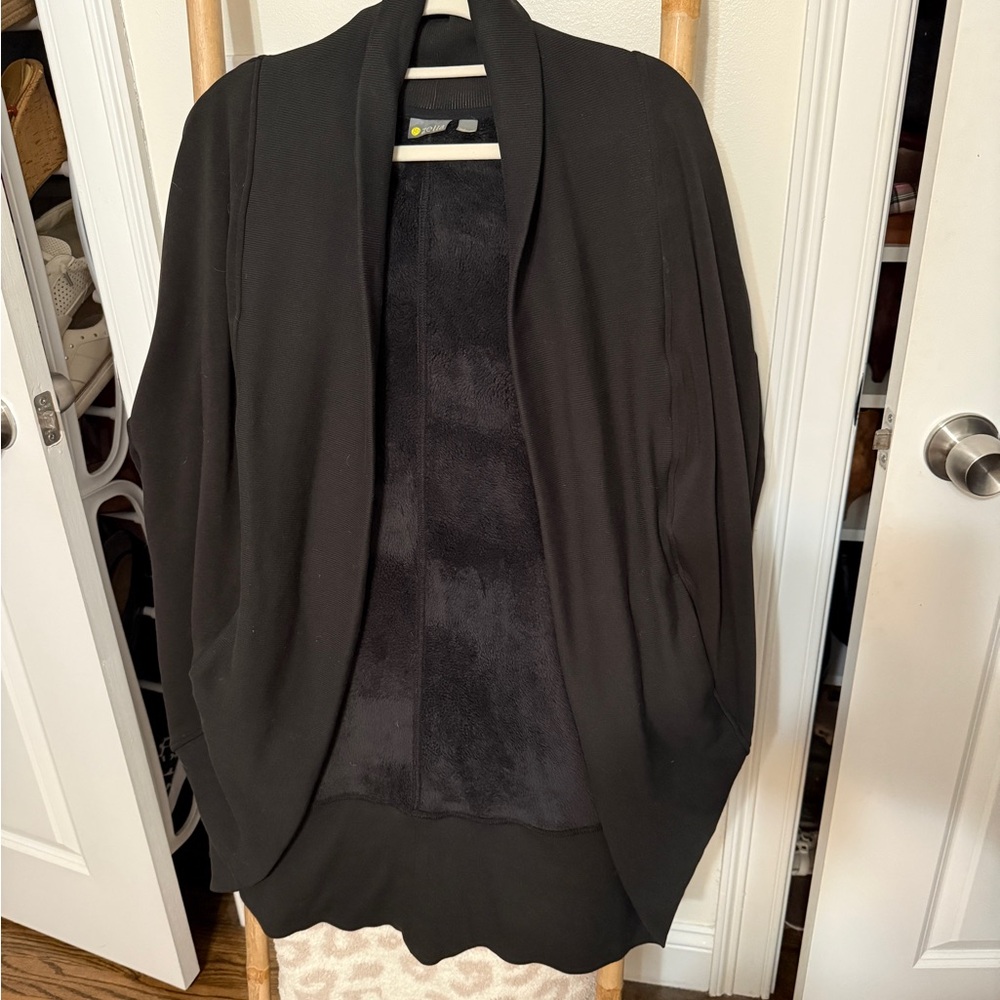 Zella Black Shawl Collar Cardigan
